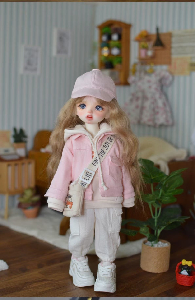 果果 1/4 BJD Doll Dress Pattern-Casual cargo set- with seam allowance