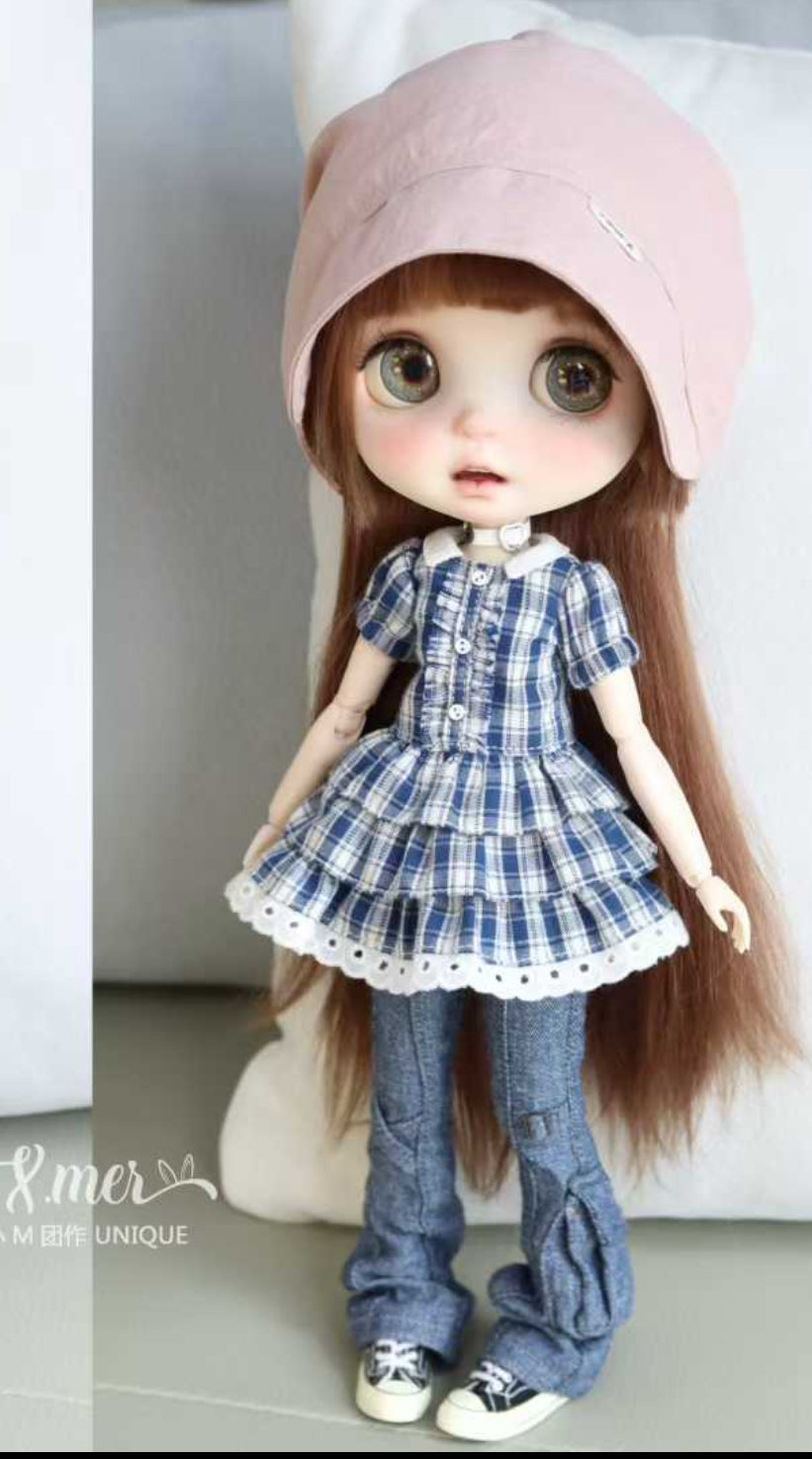 小Mer Blythe OB 24 DOLL Patterns - Green Apple-no seam allowance included