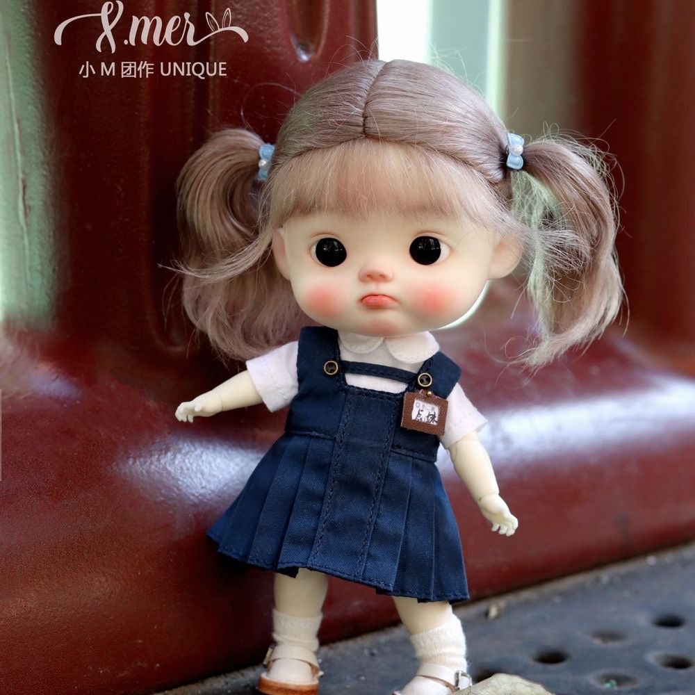 小Mer OB11 DOLL Patterns Blueberry dress-no seam allowance included