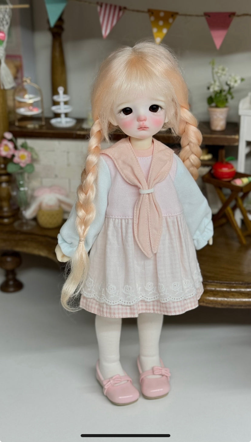 果果 1/6 BJD Doll Dress Pattern - Dress and fake collar set- seam allowance include