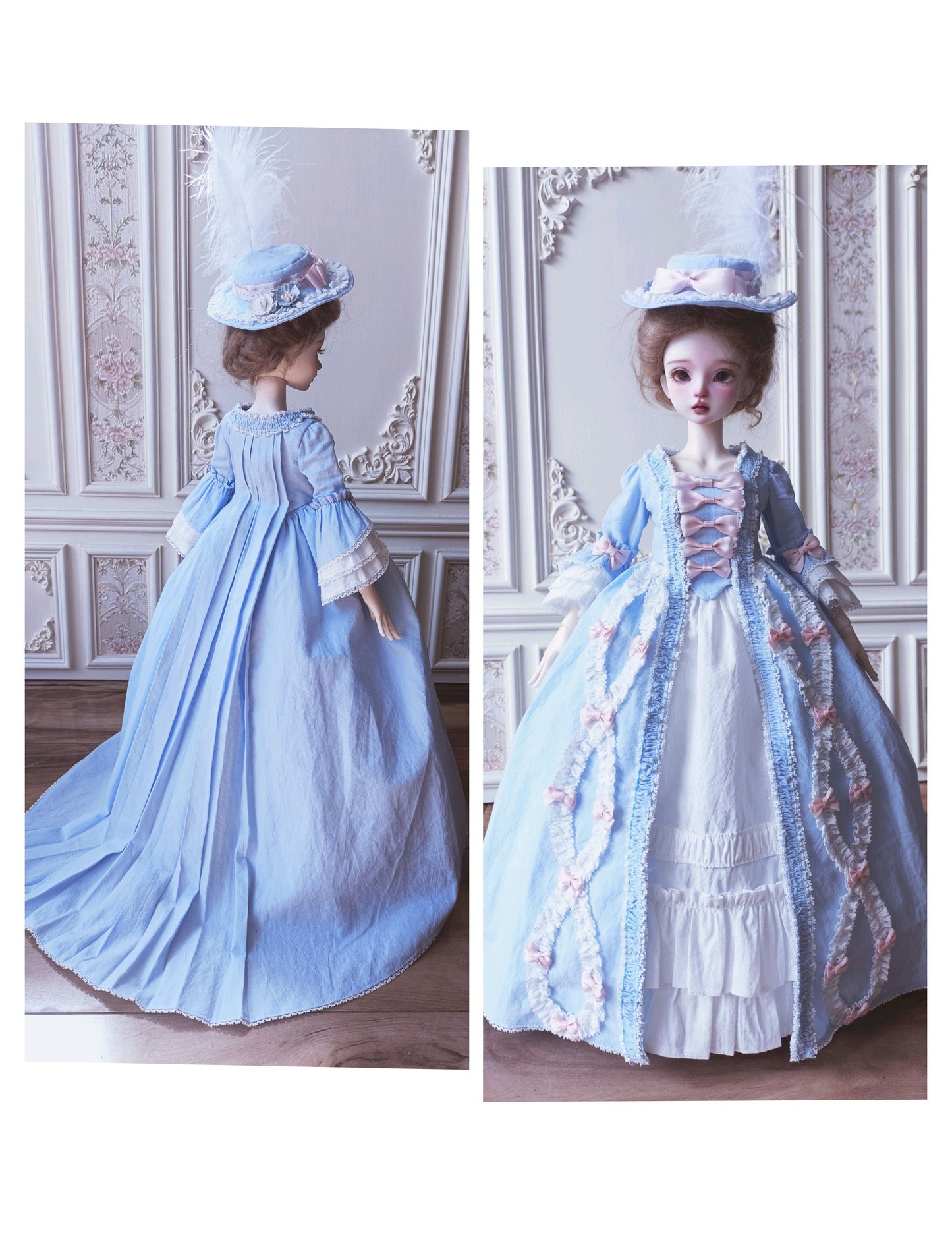 阿彩 1/3 BJD  SDGR Doll Dress Pattern - Rococo -include 5mm seam allowance