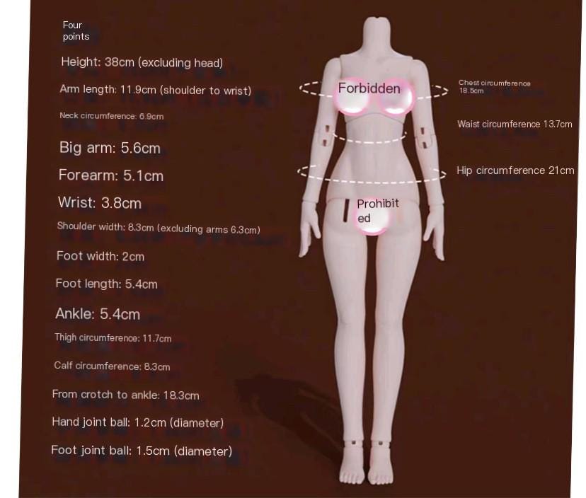 阿彩 1/4 BJD Doll Dress Pattern -Plaid Cat -include 5mm seam allowance