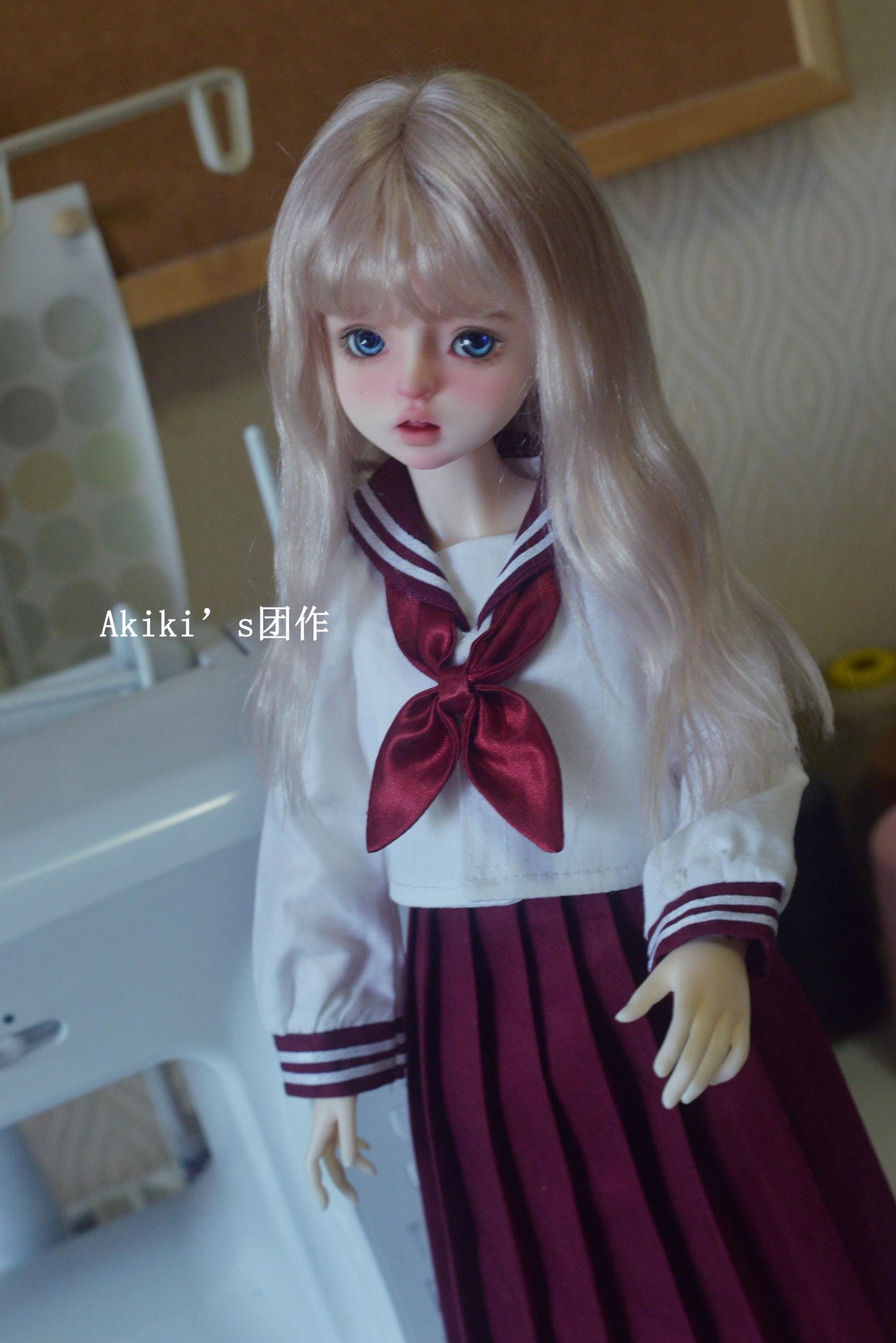 阿吉 BJD 1/4 BJD DOLL Patterns School girl dress