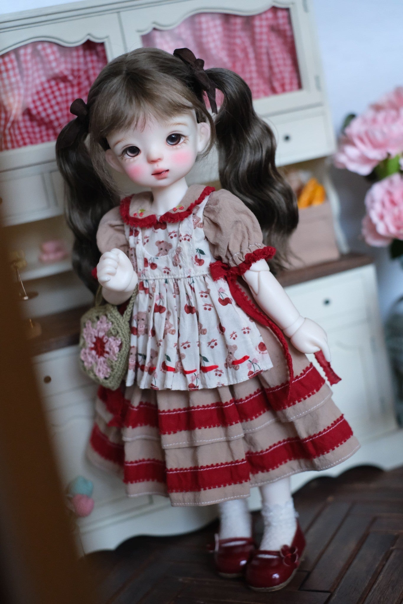 Patrón de vestido para muñeca BJD escala 1/6 - 25NO.5 con bolsa trasera - sin margen de costura