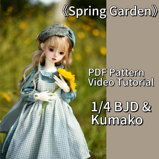 果果 1/4 BJD Doll Dress Pattern - Spring Garden