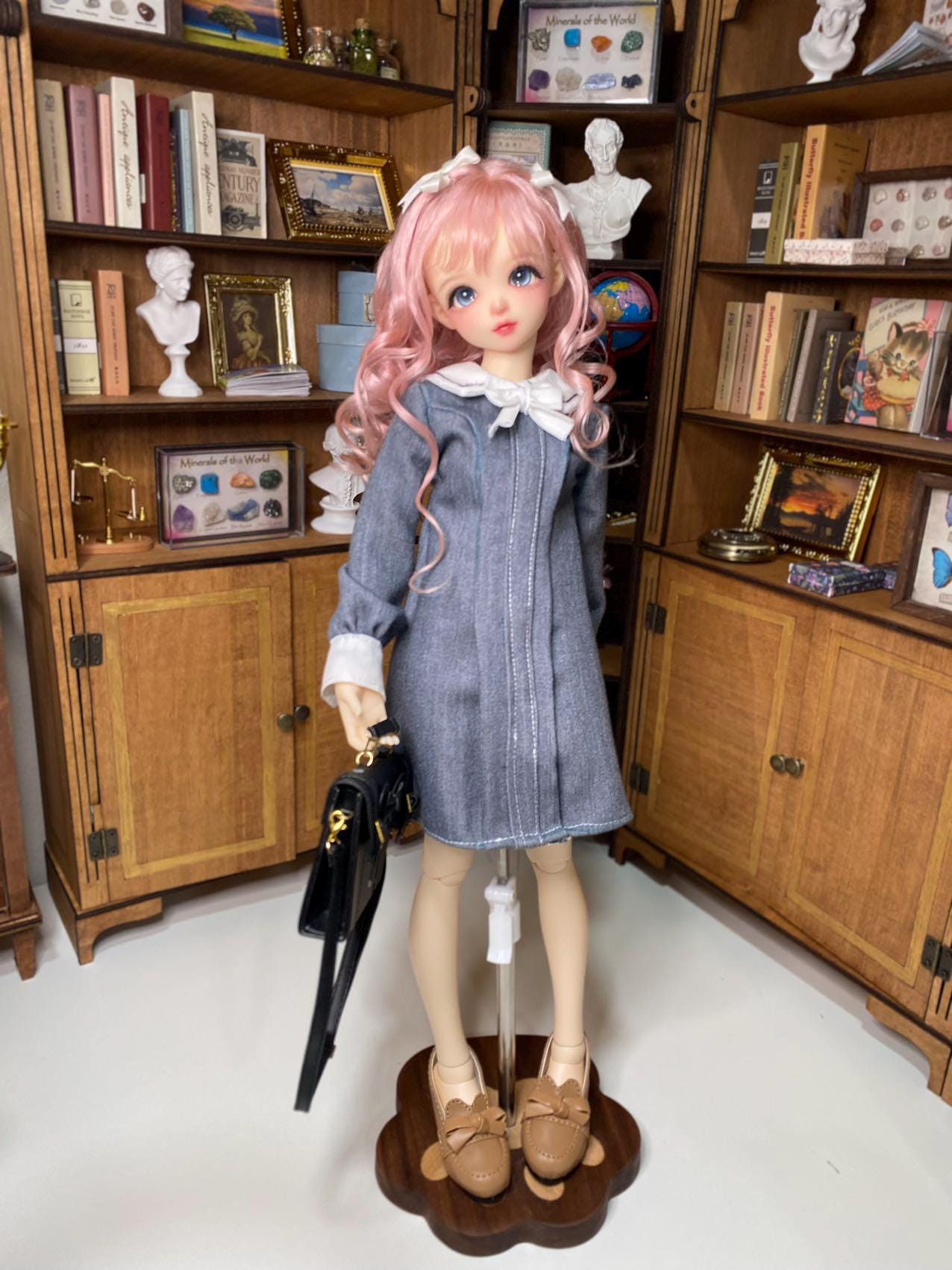 阿吉 BJD 1/4 BJD DOLL Patterns Vintage Dress