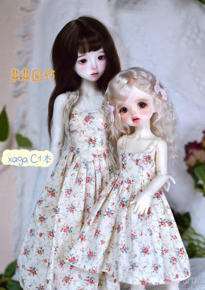 果果 1/4 BJD Doll Dress Pattern - Summer: strap dress and cardigan- with seam allowance