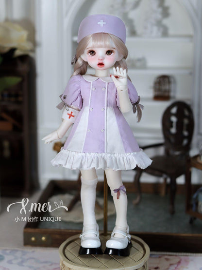 小Mer BJD 1/6 BJD DOLL Patterns Little nurse-no seam allowance included