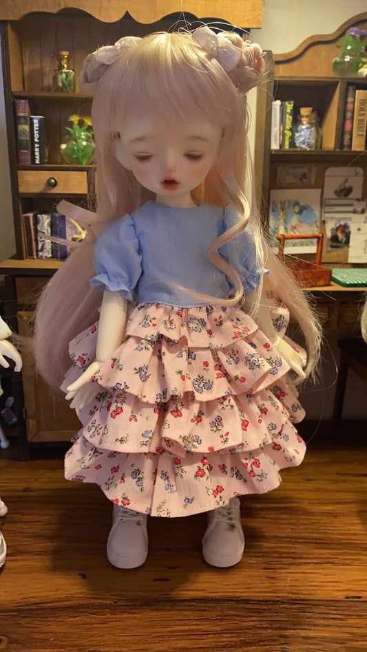 1/6 BJD YOSD clothesd dress - layered cake dress