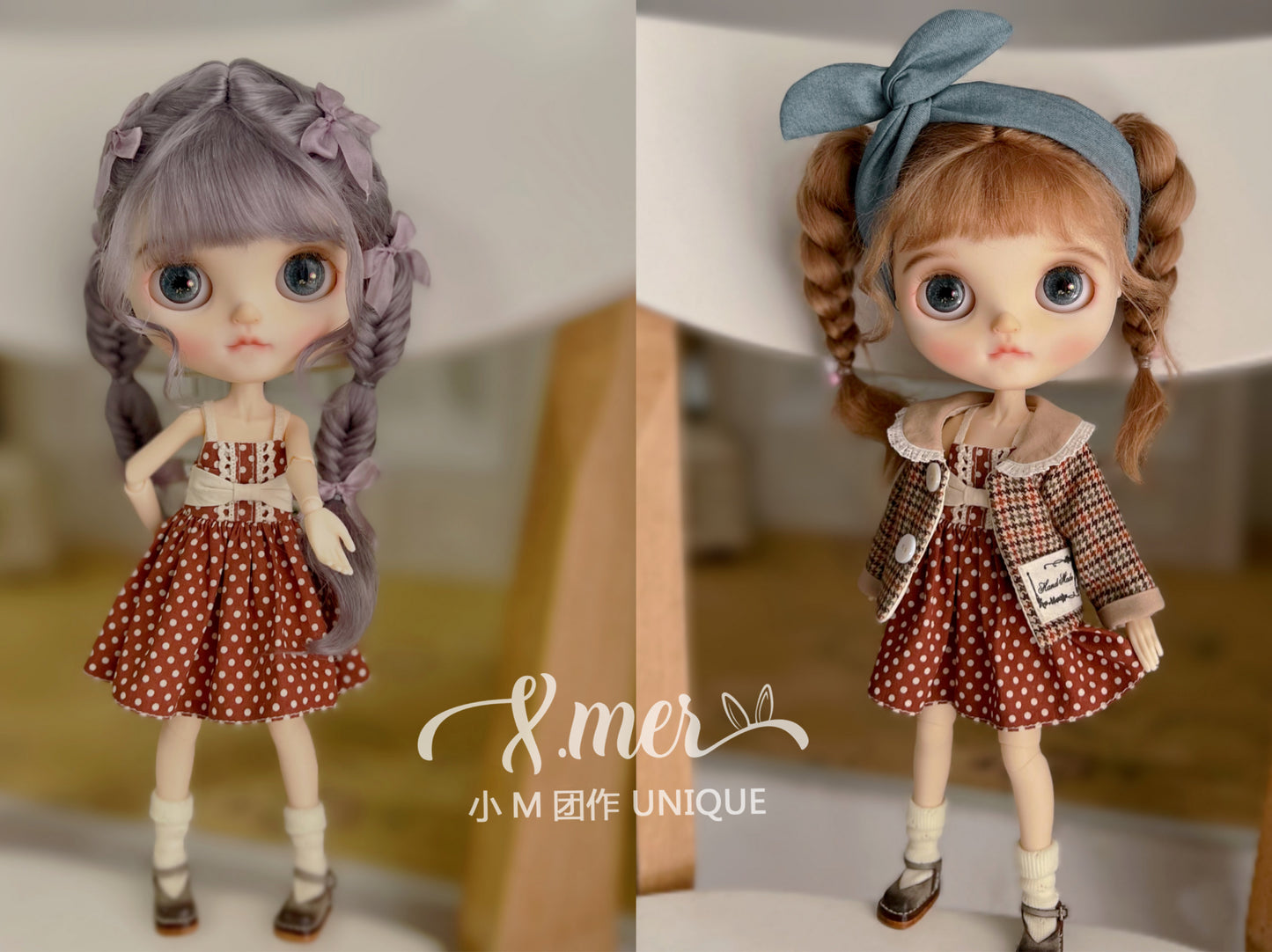 小Mer Blythe  Doll Clothes Patterns - Pear-no seam allowance included