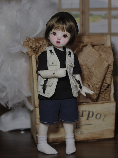 阿吉 BJD 1/6 YoSD BJD DOLL cloth Patterns- Camping boy -Digital Download