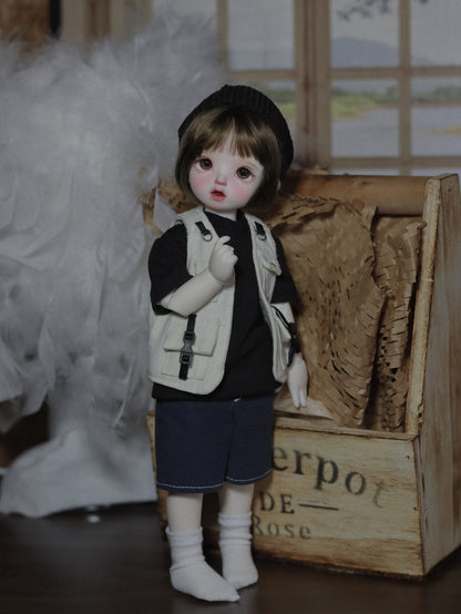 阿吉 BJD 1/6 YoSD BJD DOLL cloth Patterns- Camping boy -Digital Download