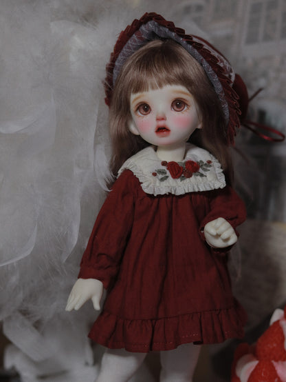 阿吉 BJD 1/6 YoSD BJD DOLL cloth Patterns- Rosey -Digital Download