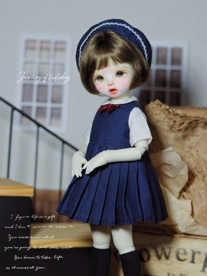 阿吉 BJD 1/6 YoSD BJD DOLL cloth Patterns- school day -Digital Download