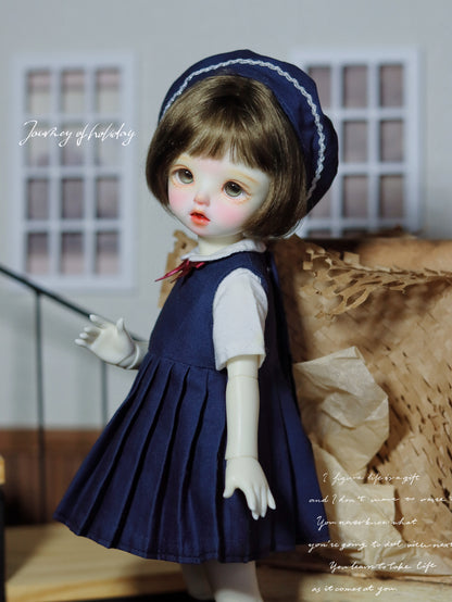 阿吉 BJD 1/6 YoSD BJD DOLL cloth Patterns- school day -Digital Download