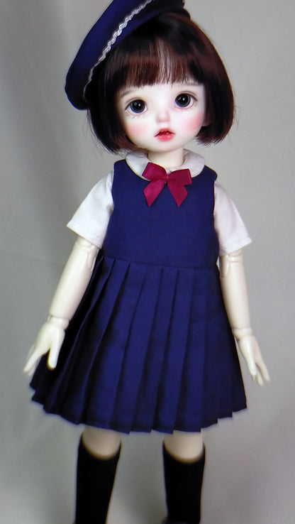 阿吉 BJD 1/6 YoSD BJD DOLL cloth Patterns- school day -Digital Download
