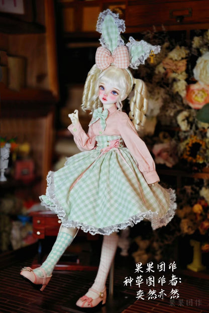 果果 1/4 BJD Doll Dress Pattern - Bunny girl 23NO.4 seam allowance include