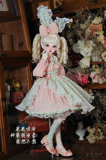 果果 1/4 BJD Doll Dress Pattern - Bunny girl 23NO.4 seam allowance include