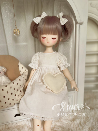 小Mer 1/4 KUMAKO BJD Doll Dress Pattern - Creamy Puff- no seam allowance included