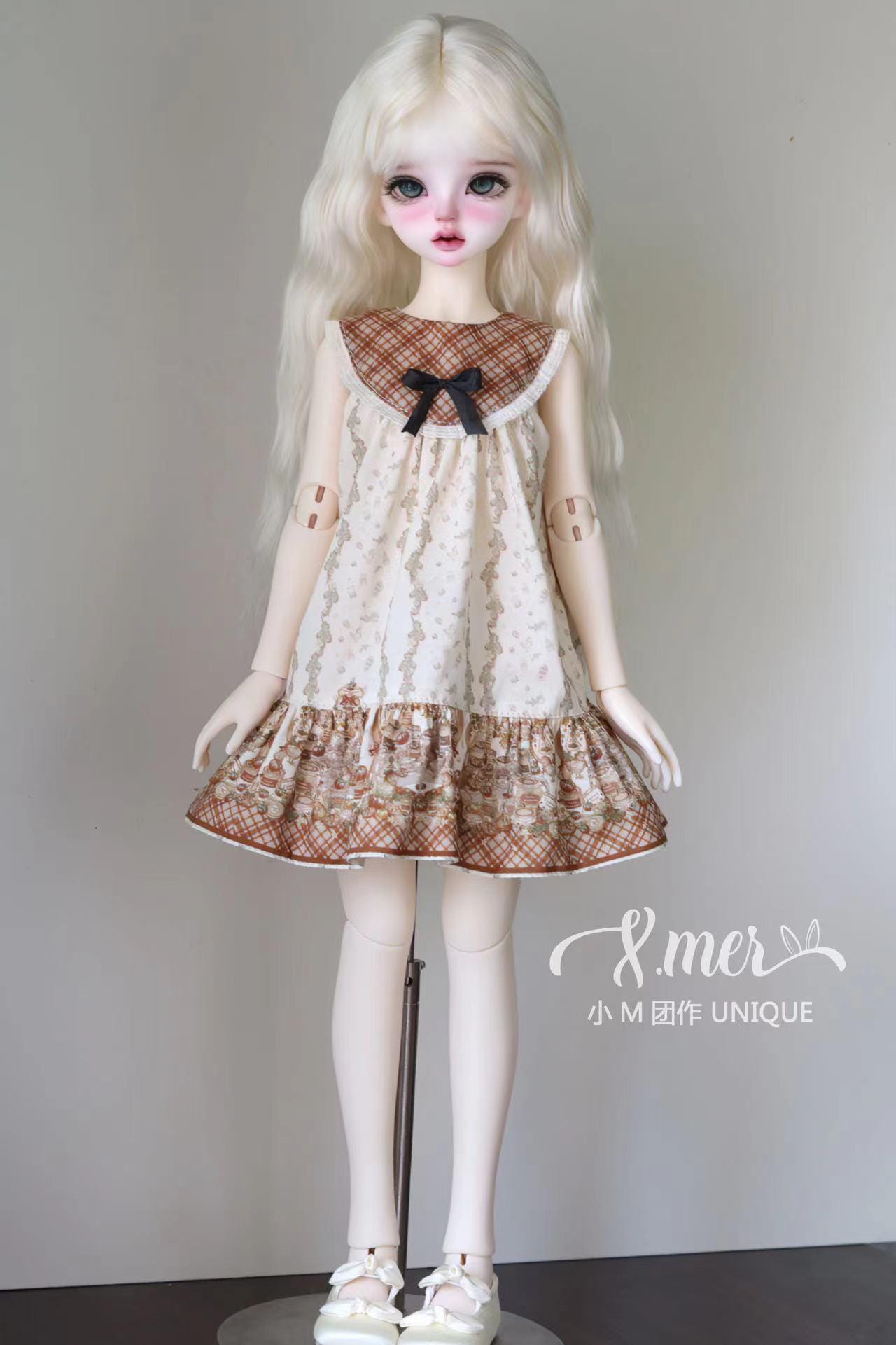 小Mer BJD 1/4 BJD DOLL Patterns Dress： Cookies--no seam allowance included