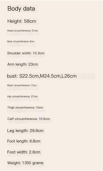 阿彩 1/3 BJD Doll Dress Pattern - Summer Outlookinclue 5mm seam allowance