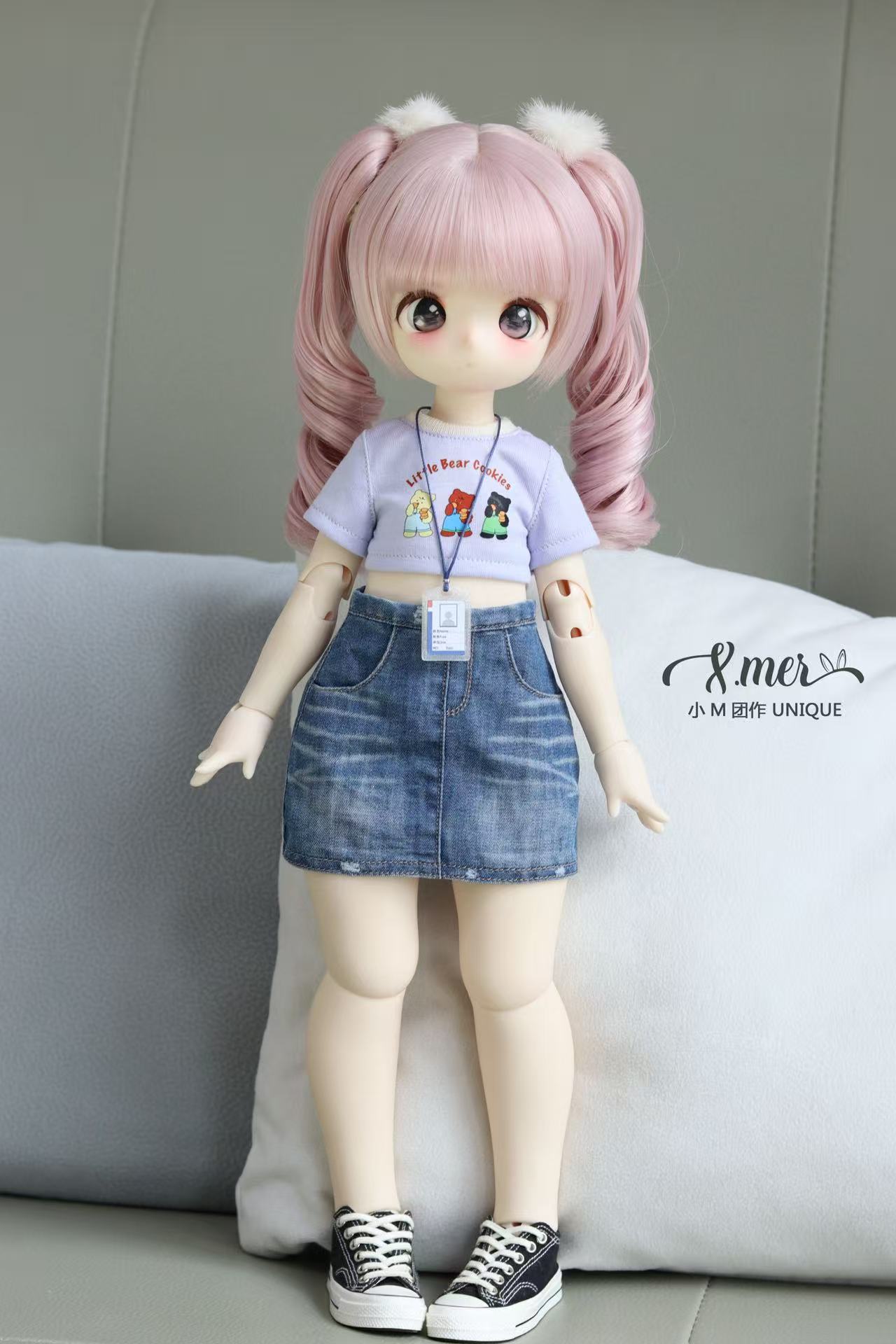 Patrón de vestido para muñeca BJD Kumako 小Mer 1/4 - Love Letter (sin margen de costura incluido)