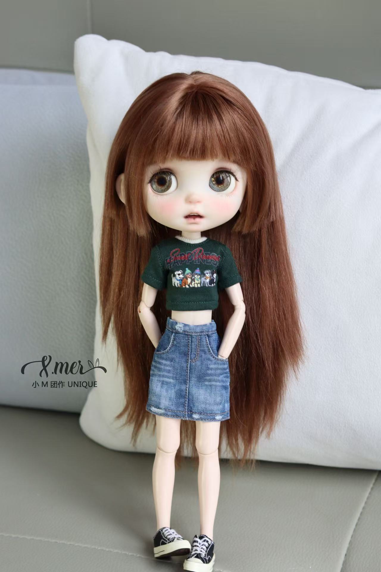 Patrón de vestido para muñeca BJD Kumako 小Mer 1/4 - Love Letter (sin margen de costura incluido)