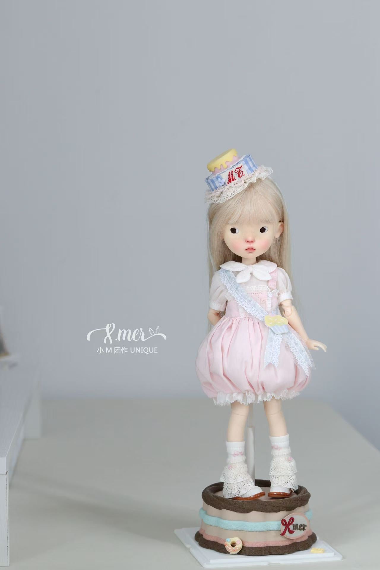 小Mer 1/4 KUMAKO BJD Doll Dress Pattern - Sweet Baby- no seam allowance included