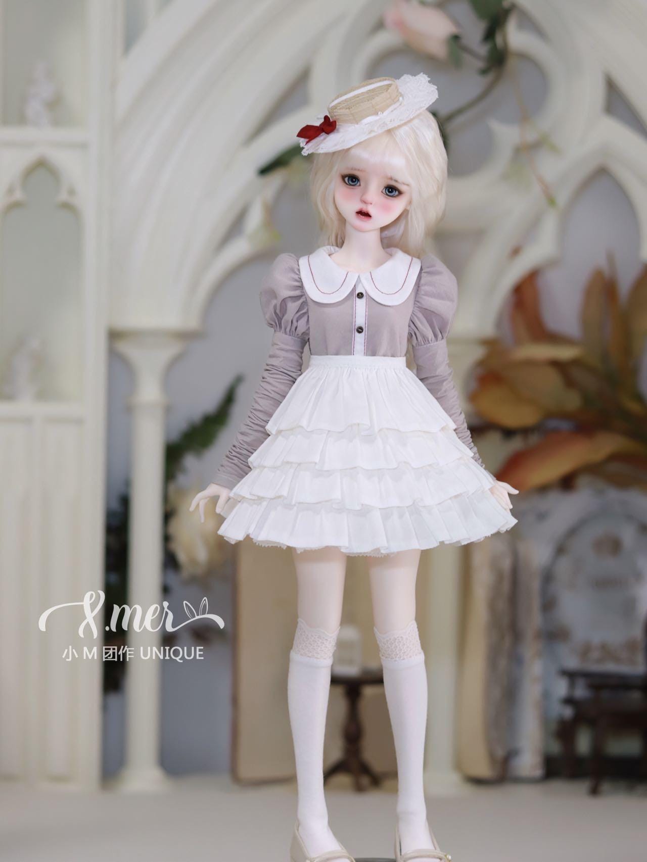 小Mer Blythe DOLL Patterns Ballon Flower (Note: Hat is not easy to make, long tutorial) -no seam allowance included