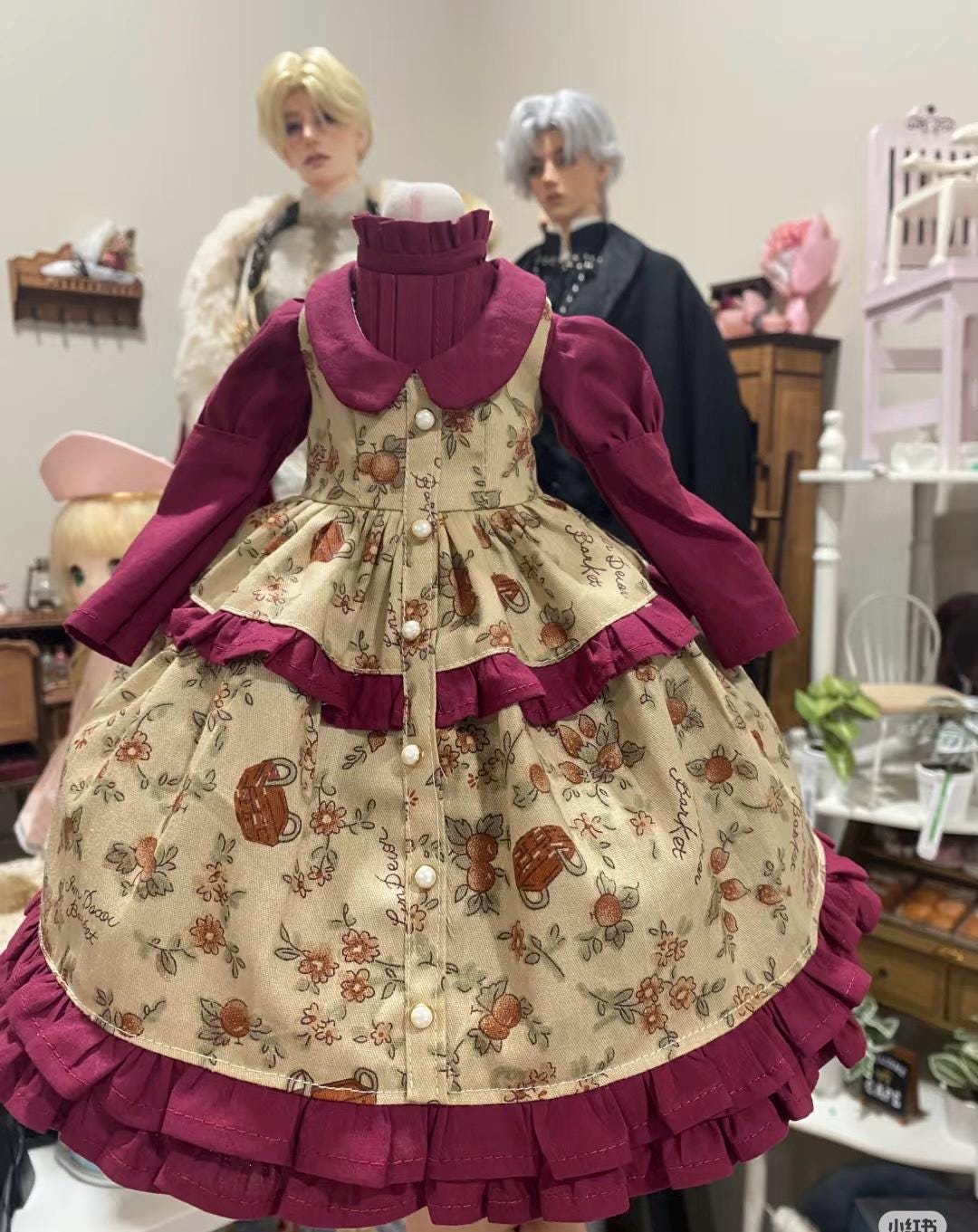 阿彩 1/4 BJD Doll Dress Pattern - Anna-inclue 5mm seam allowance