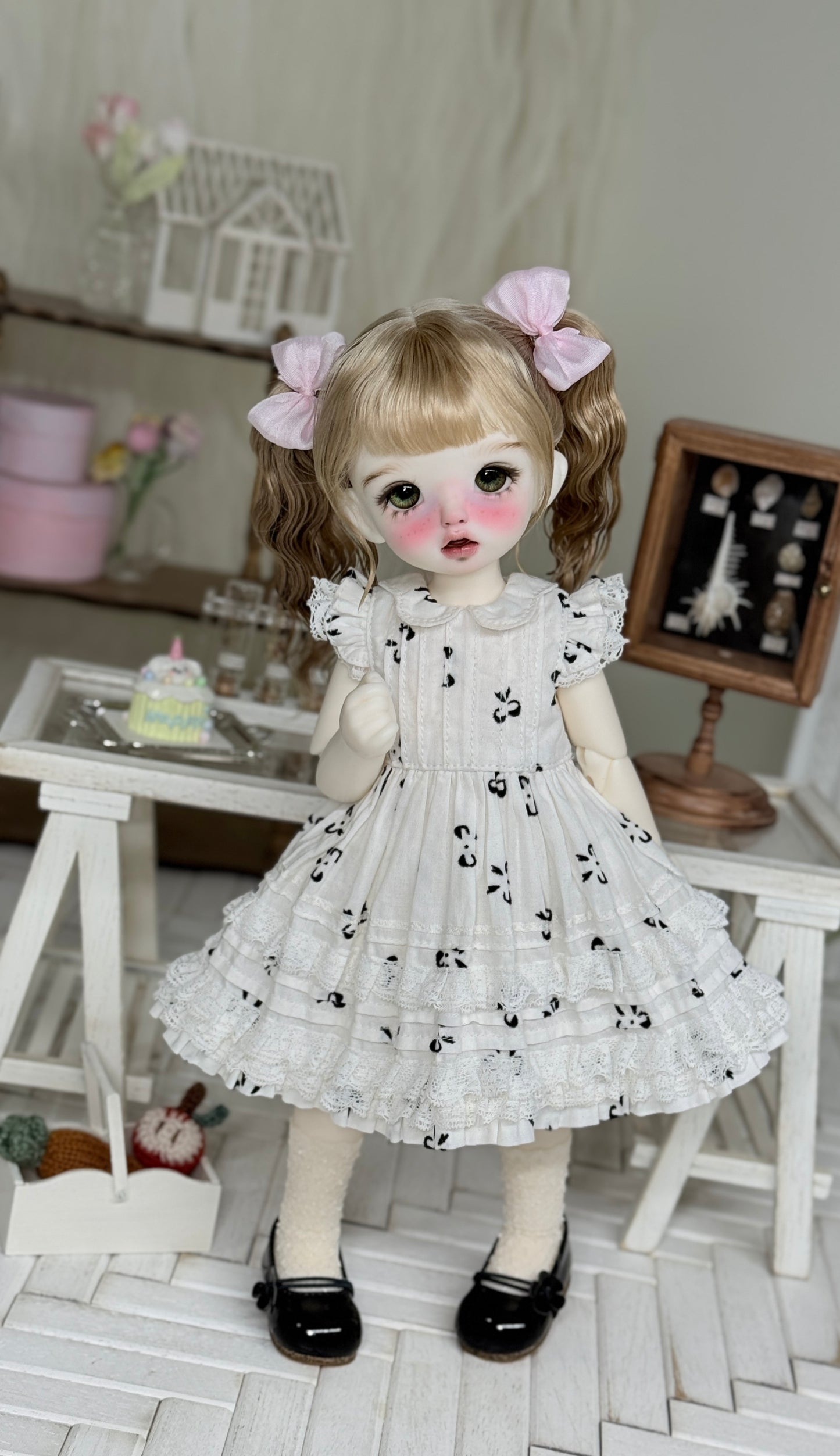 果果 1/6 BJD Doll Dress Pattern - March dress- seam allowance include