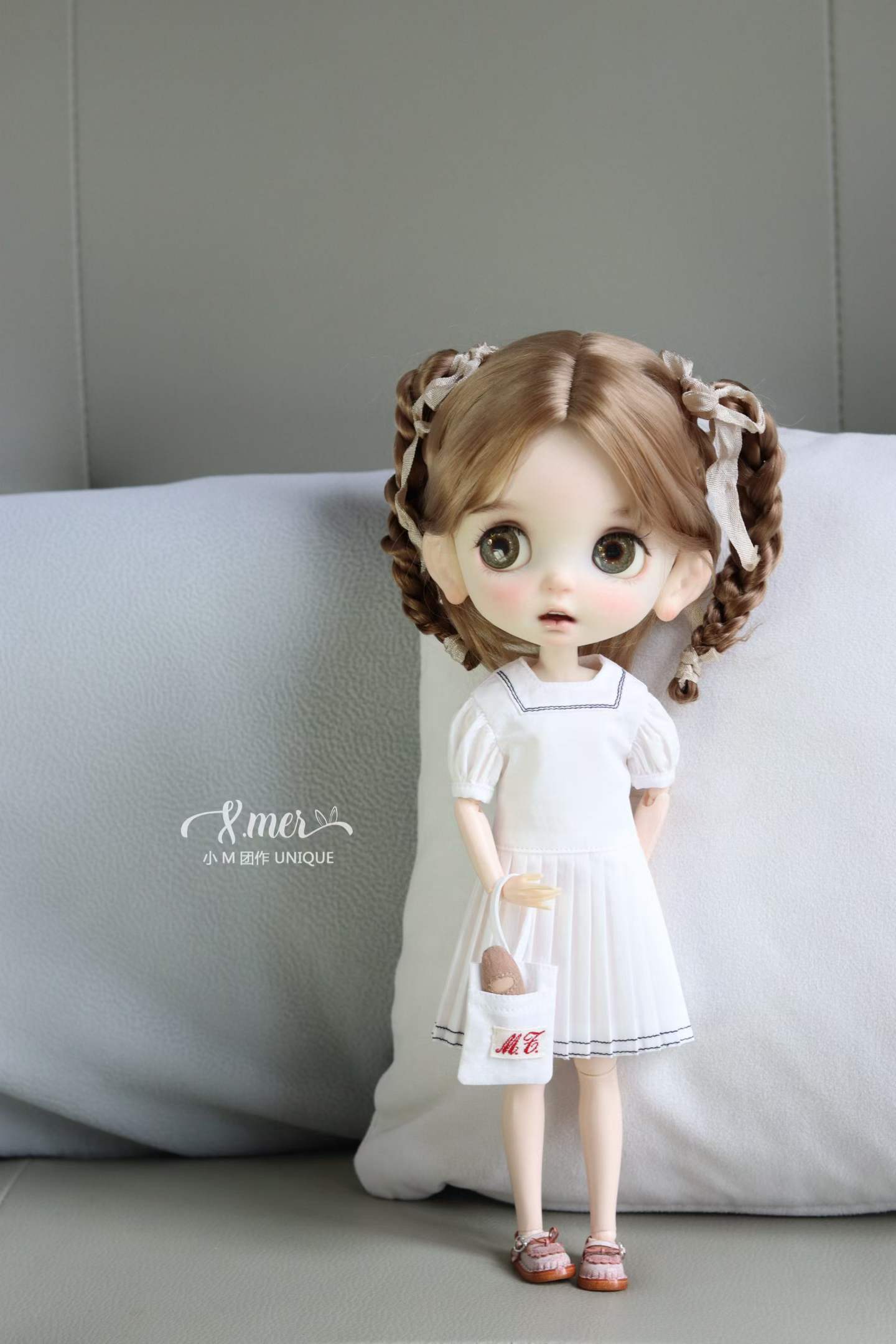 Patrones de ropa para muñecas BJD 1/4 BJD Sleepy Rain (Nota: tutorial de 2 horas de duración, no para principiantes) -Peaches-sin margen de costura incluido