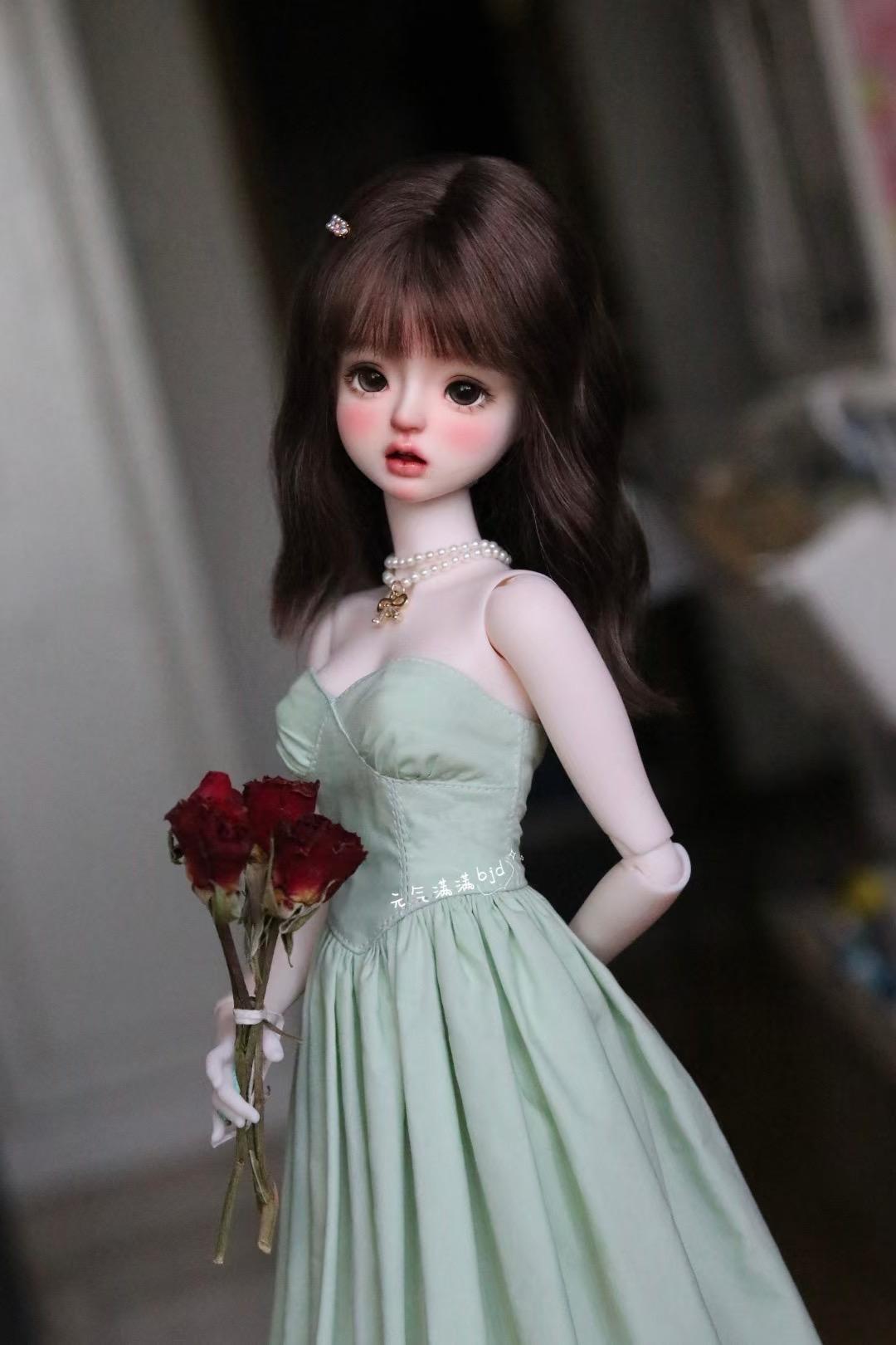 果果 1/4 BJD Doll Dress Pattern - Summer: strap dress and cardigan- with seam allowance