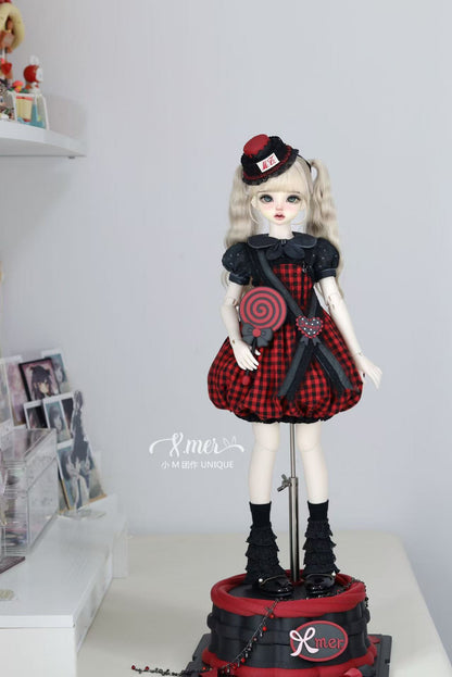 小マーブライス人形用洋服パターン - ソーダ - 縫い代は含まれていません