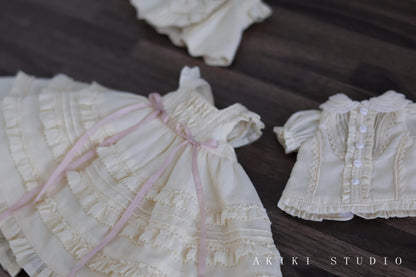 阿吉 BJD 1/6 YoSD BJD DOLL cloth Patterns Puff bear -Digital Download