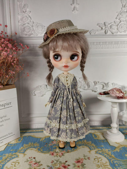 阿彩 Blythe Doll Dress Pattern - Night Roseinclue 5mm seam allowance