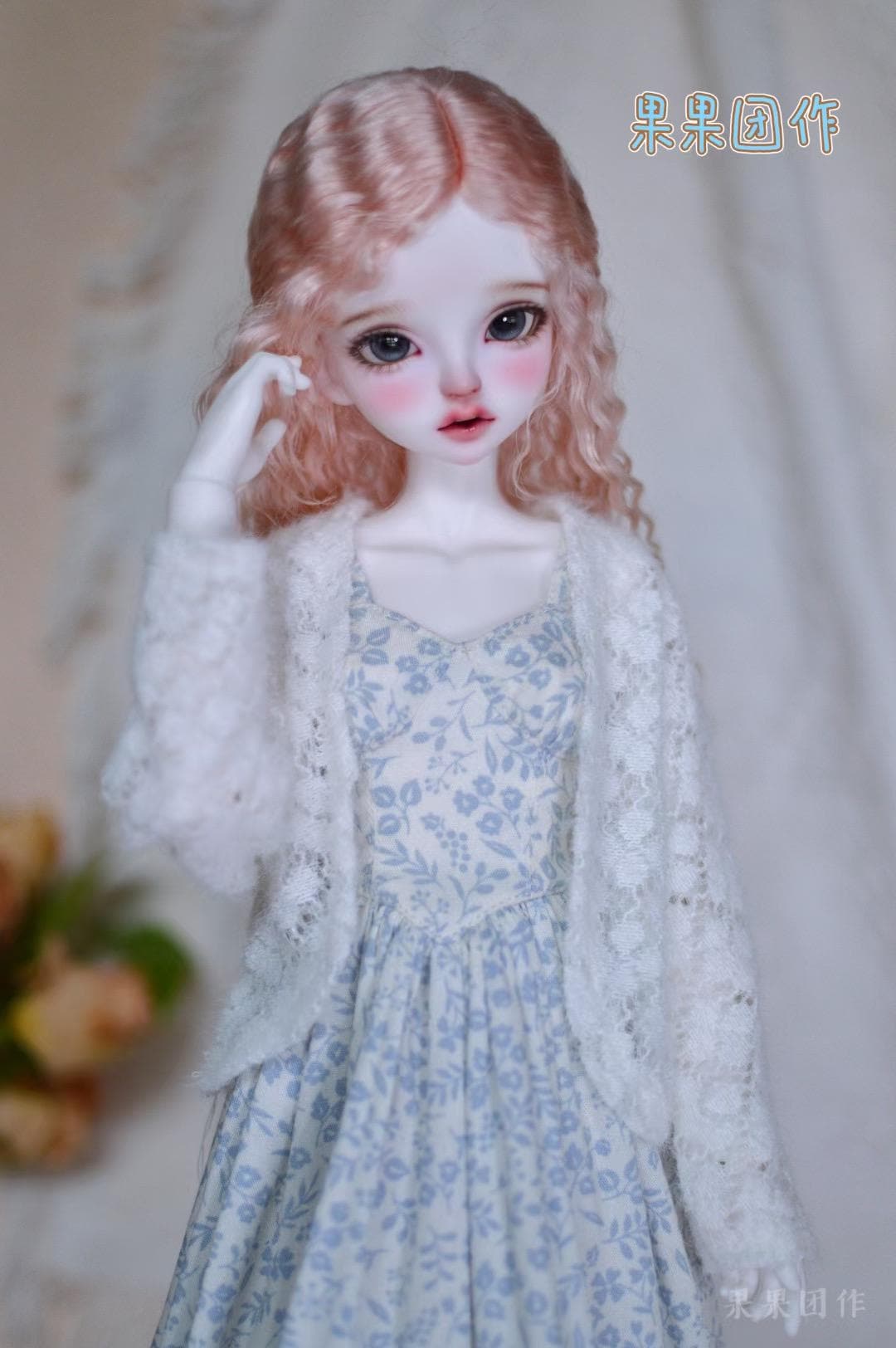 果果 1/4 BJD Doll Dress Pattern - Summer: strap dress and cardigan- with seam allowance