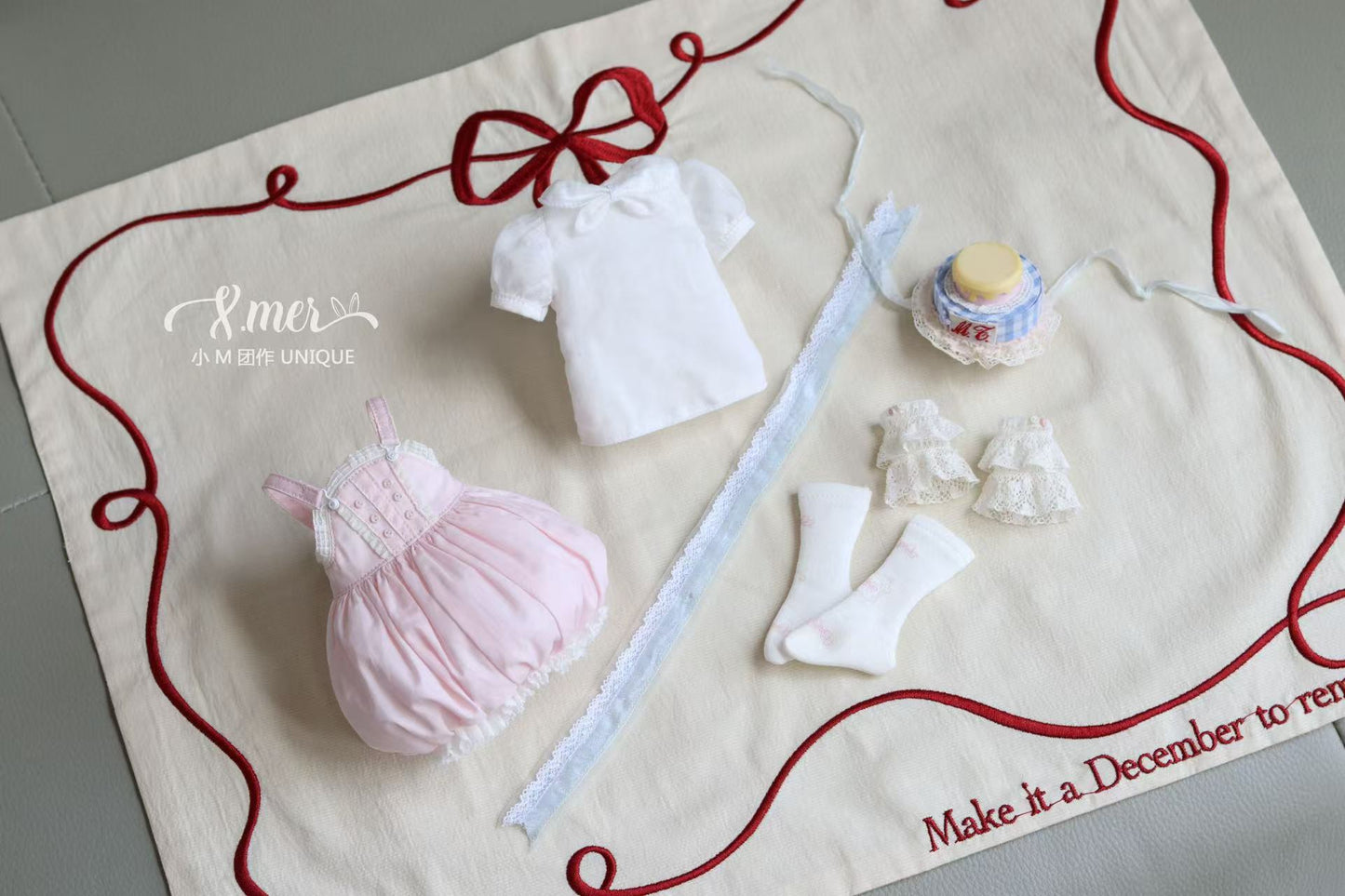 小Mer 1/4 KUMAKO BJD Doll Dress Pattern - Sweet Baby- no seam allowance included