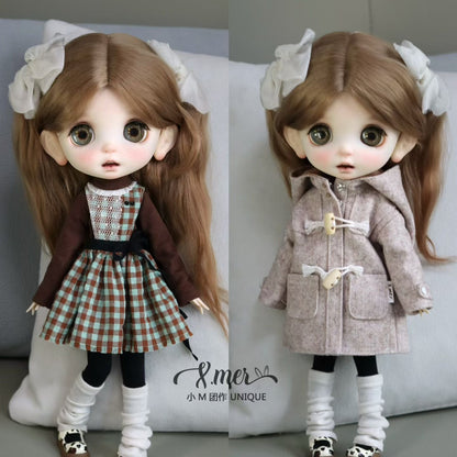 小Mer 1/4 KUMAKO BJD Doll Dress Pattern - Sweet Winter no seam allowance included