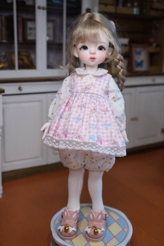 Bjd 1/6 YOSD dress jumpsuit and legging set