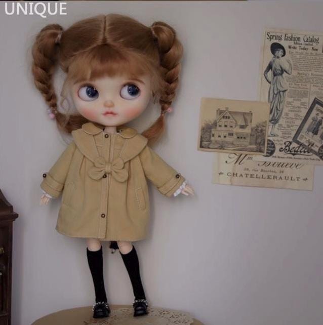 小Mer Blythe OB 24 DOLL Patterns - Boba milk cap-no seam allowance included