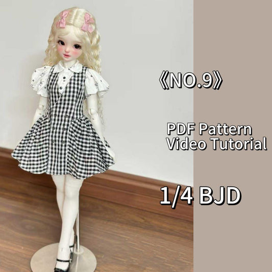 果果 1/4 BJD Doll Dress Pattern - NO.9 - with seam allowance