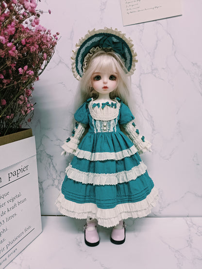 阿彩 1/6 BJD ドール用ドレスパターン - スパゲッティストラップドレス（5mm 縫い代込み）