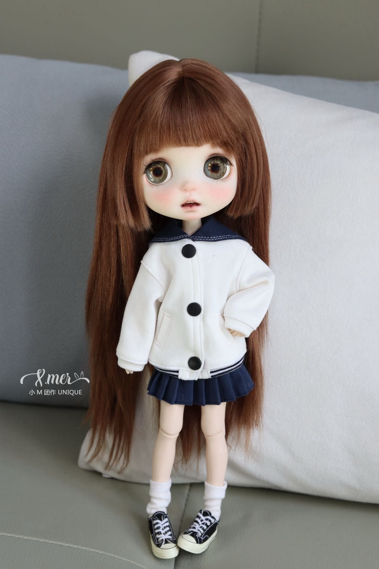小Mer BJD 1/6 BJD DOLL Clothes Dress Patterns -YEZI-no seam allowance included