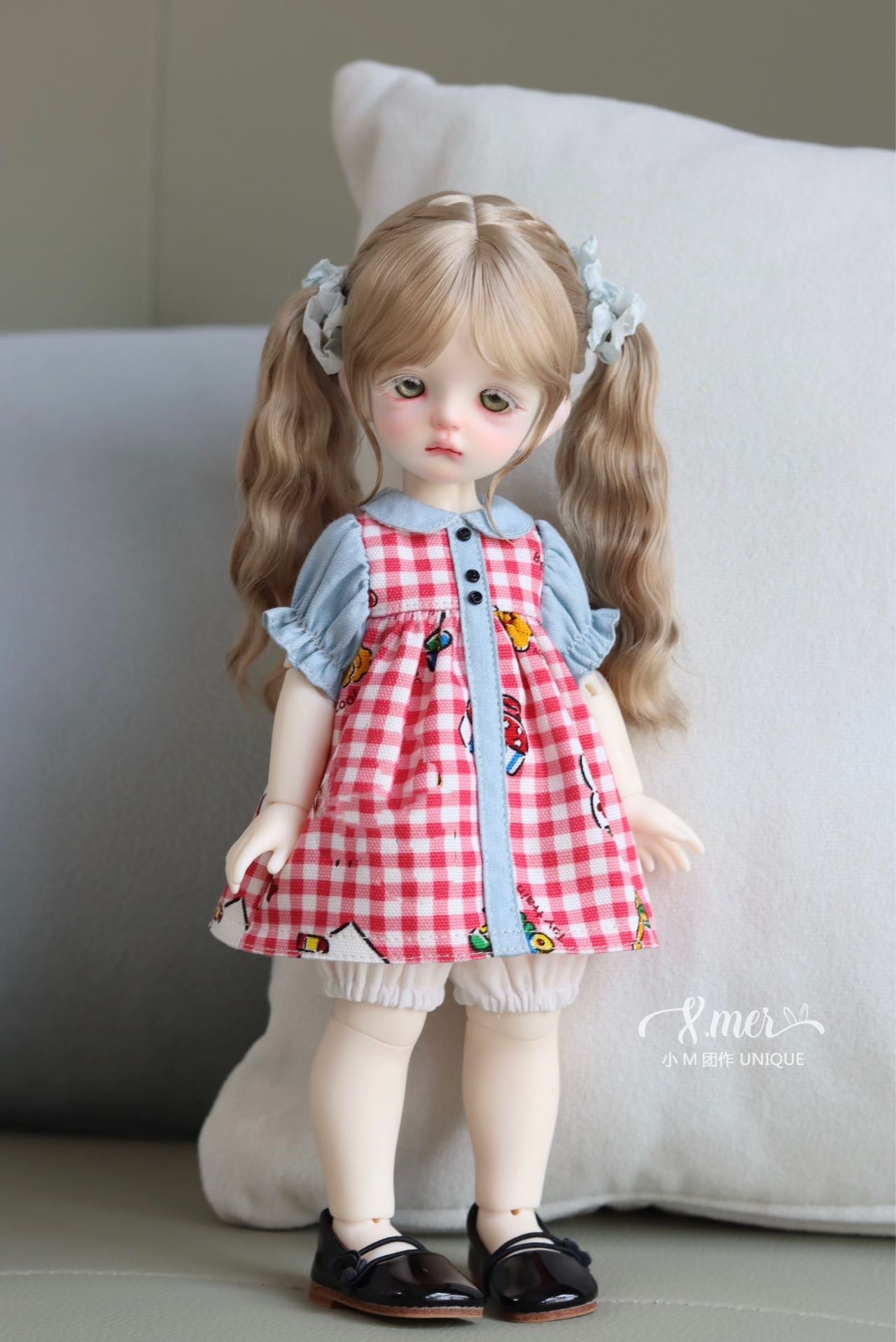 Patrones de ropa y vestidos para muñecas BJD 1/6 de 小Mer - Galletas - Sin margen de costura incluido