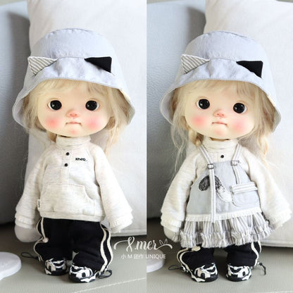 小Mer Blythe OB 24 DOLL Patterns -Grey Curtain-no seam allowance included