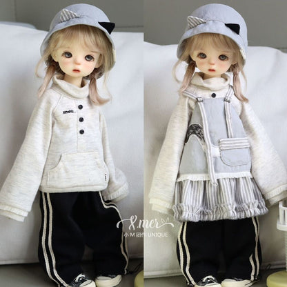 小Mer Blythe OB 24 DOLL Patterns -Grey Curtain-no seam allowance included