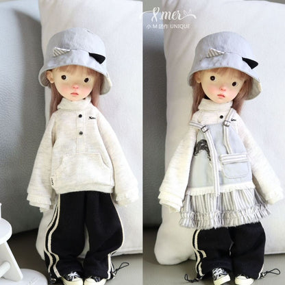 小Mer Blythe OB 24 DOLL Patterns -Grey Curtain-no seam allowance included