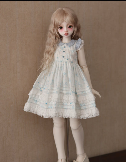 果果 1/6 BJD Doll Dress Pattern - March dress- seam allowance include