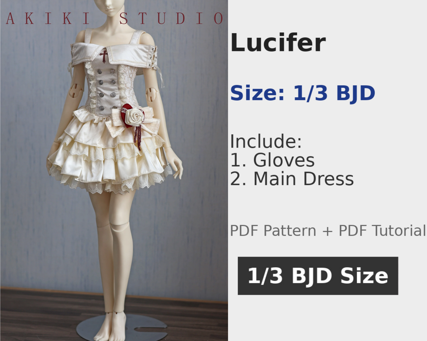 阿吉 BJD 1/3 BJD DOLL Patterns Lucifer
